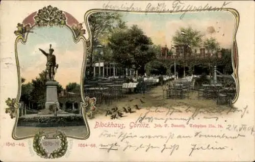 Litho Görlitz in der Lausitz, Blockhaus, Denkmal