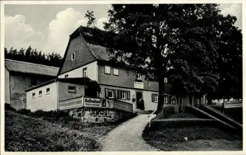 Ak Gückelsberg Flöha in Sachsen, Gasthaus und Kolonialwarenhandlung