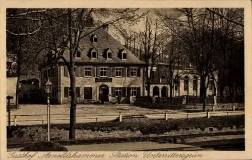 Ak Unterrittersgrün Breitenbrunn im Erzgebirge, Gasthof Arnholdshammer