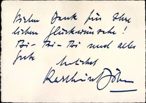 Autogramm Karl Heinz Böhm, Schauspieler