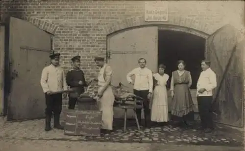 Foto Ak Infanterie-Regiment 45, Rekruten Depot, Küche
