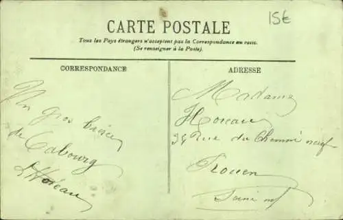 Ak Cabourg Calvados, Avenue de la mer, Autos