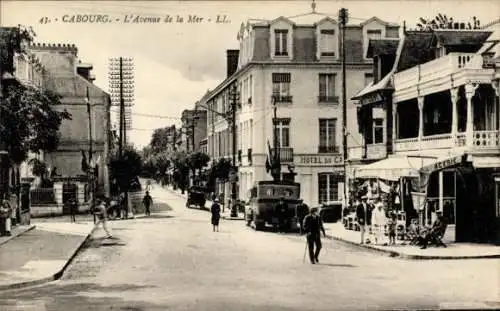 CPA Cabourg Calvados, Avenue de la Mer