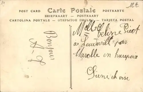 CPA Courseulles sur Mer Calvados, Rue du Marché, Hotel des Etrangers