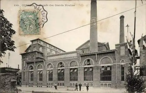 CPA Corbeil-Essonne, Facade des Grands Moulins