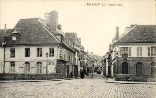 CPA Arpajon Essonne, Grande Rue, Pharmacie