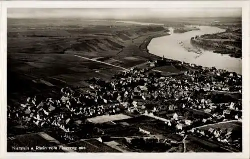 Ak Nierstein am Rhein, Fliegeraufnahme