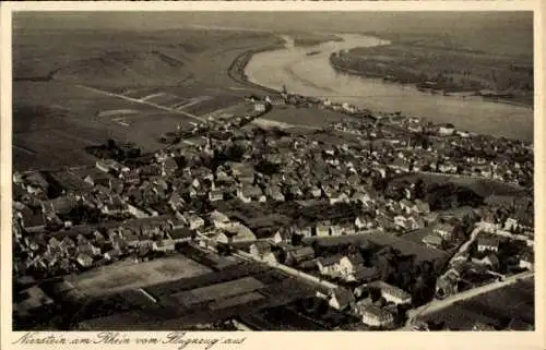 Ak Nierstein am Rhein, Fliegeraufnahme