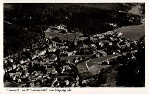 Ak Bad Herrenalb württ. Schwarzwald, Fliegeraufnahme