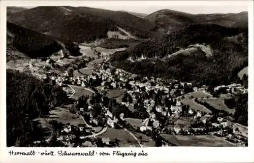 Ak Bad Herrenalb württ. Schwarzwald, Fliegeraufnahme