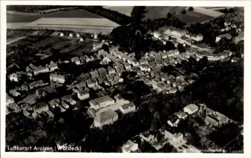 Ak Bad Arolsen in Hessen, Fliegeraufnahme