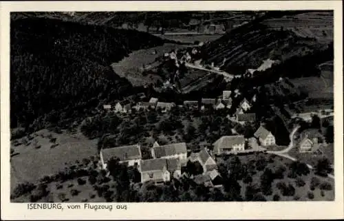 Ak Isenburg Sayntal Westerwald, Fliegeraufnahme