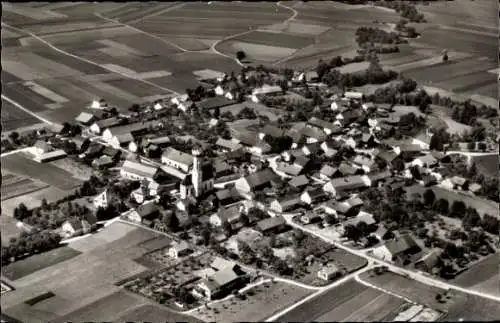 Ak Raisting Oberbayern, Fliegeraufnahme