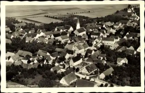 Ak Tomerdingen Dornstadt in Württemberg,  Kirche, Straße, Häuser