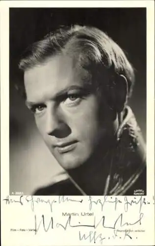 Ak Schauspieler Martin Urtel, Portrait