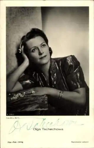 Ak Schauspielerin Olga Tschechowa, Portrait