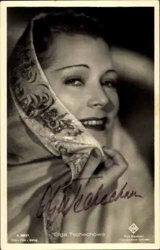 Ak Schauspielerin Olga Tschechowa, Portrait