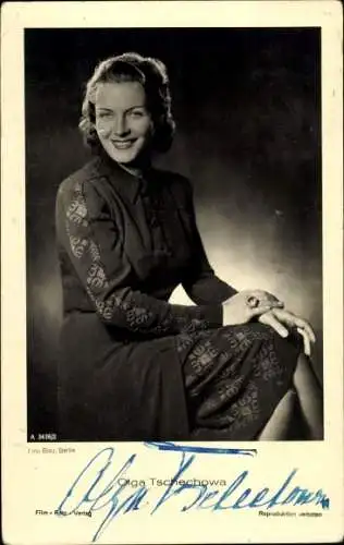 Ak Schauspielerin Olga Tschechowa, Portrait