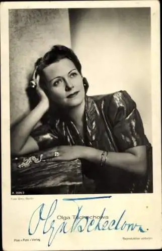 Ak Schauspielerin Olga Tschechowa, Portrait