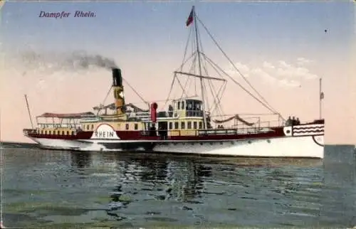 Ak Dampfer Rhein auf dem Bodensee