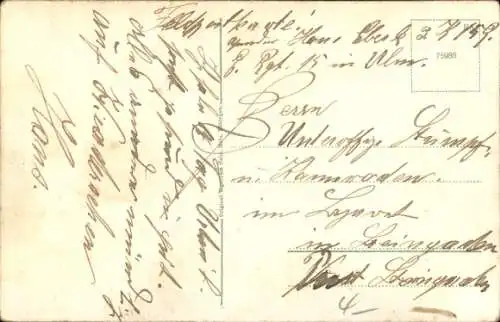 Ak Neu Ulm in Schwaben, Kaserne des 12. bayr. Inf.-Regt. „Prinz Arnulf"