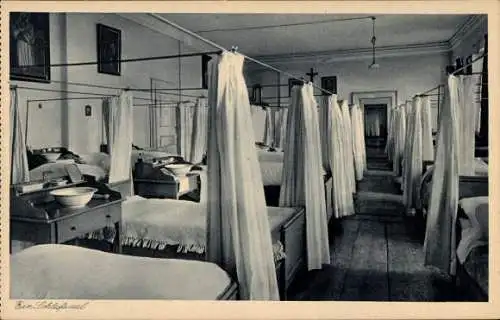 Ak Zangberg in Oberbayern, Erziehungsinstitut der Salesianerinnen St. Joseph, Schlafsaal