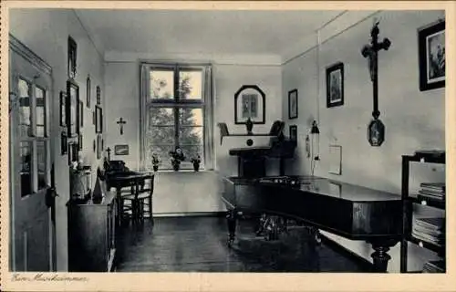 Ak Zangberg in Oberbayern, Erziehungsinstitut der Salesianerinnen St. Joseph, Musikzimmer