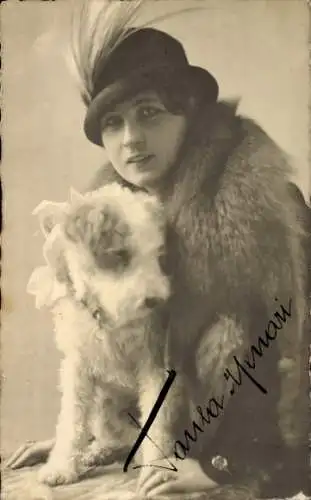Ak Schauspielerin Paula Menari, Portrait, Autogramm