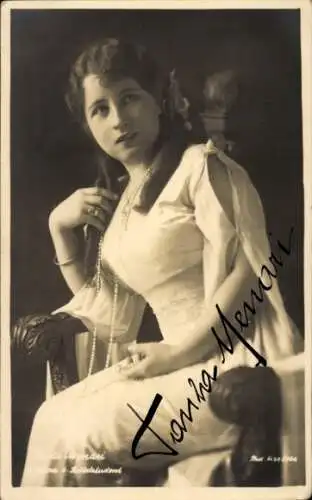 Ak Schauspielerin Paula Menari, Portrait, Autogramm