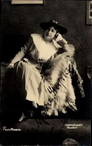 Ak Schauspielerin Paula Menari, Portrait, Autogramm