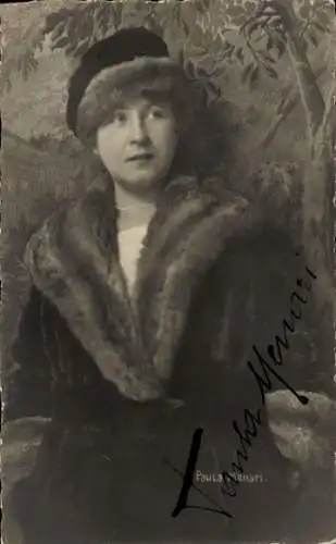 Ak Schauspielerin Paula Menari, Portrait, Autogramm