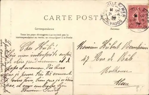 CPA Trouville sur Mer Calvados, Postel, gardien du Sémaphore