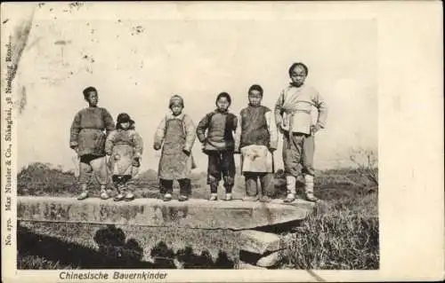 Ak Chinesische Bauernkinder