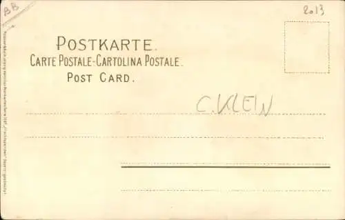 Künstler Litho Klein, Catharina, Pflaumen am Ast, Meissner & Buch 1287