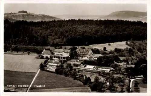 Ak Winterbach im Remstal Württemberg, Fliegeraufnahme, Kurhaus Engelberg