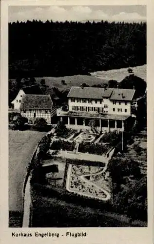 Ak Winterbach im Remstal Württemberg, Fliegeraufnahme, Kurhaus Engelberg