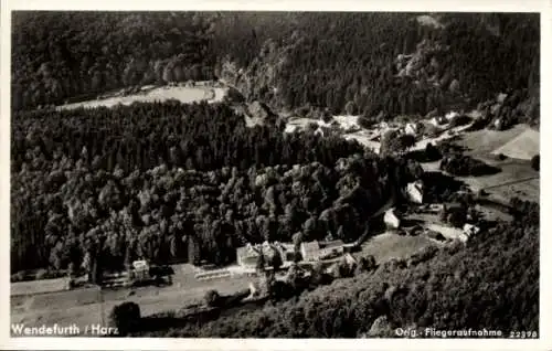 Ak Wendefurth Thale im Harz, Fliegeraufnahme