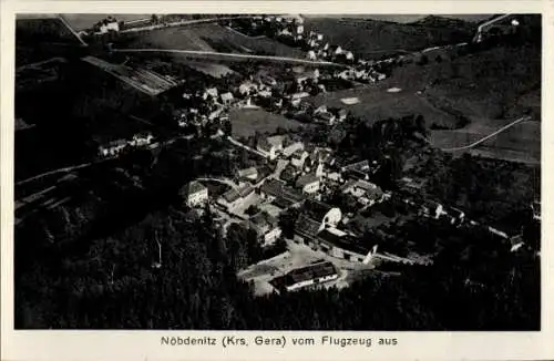 Ak Nöbdenitz Schmölln im Altenburger Land, Fliegeraufnahme