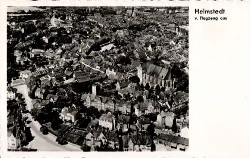Ak Helmstedt in Niedersachsen, Helmstedt v. Flugzeug aus