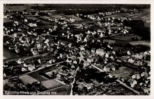 Ak Eibach Nürnberg in Mittelfranken, Fliegeraufnahme des Stadtteils