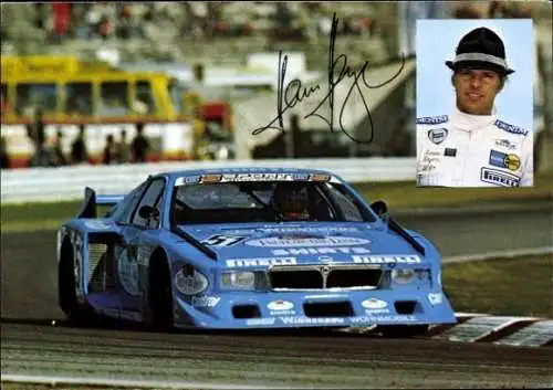 Ak Hans Meyer, DTM Fahrer, Autogramm, Lancia Beta Montecario Turbo