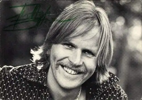 Ak Sänger und Schauspieler Frank Zander, Portrait, Autogramm