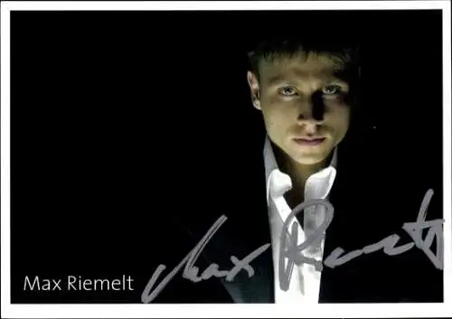 Ak Schauspieler Max Riemelt, Portrait, Autogramm