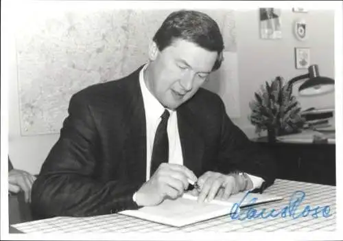 Foto Dr. Klaus Rose, Politiker der CSU, Autogramm