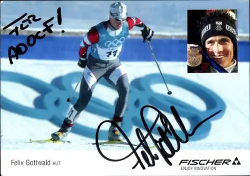 Foto Felix Gottwald, Autogramm, Fischer