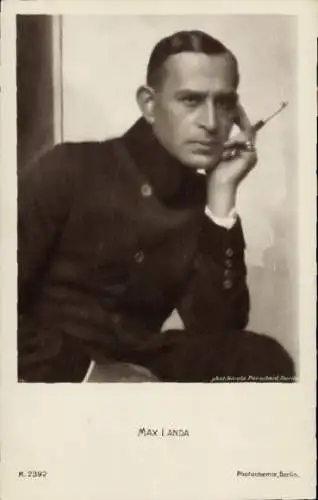 Ak Schauspieler Max Landa, Portrait