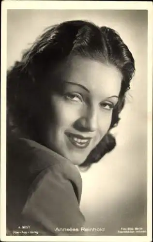 Ak Schauspielerin Annelies Reinhold, Portrait