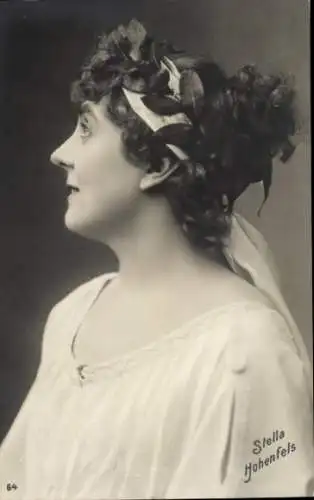 Ak Schauspielerin Stella Hohenfels