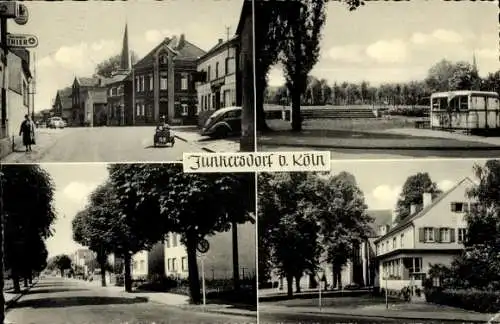 Ak Junkersdorf Lindenthal Köln am Rhein, Straßenpartie