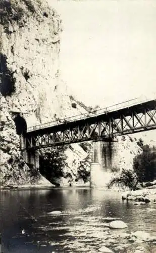 Foto Ak Bulgarien, Brücke, Fluss, Felsen